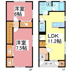 ここも松本の物件間取画像